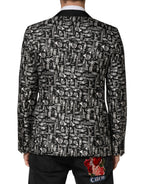 Dolce & Gabbana Black Jazz Club Silk Single Breasted Blazer - Eljoys Fashion 