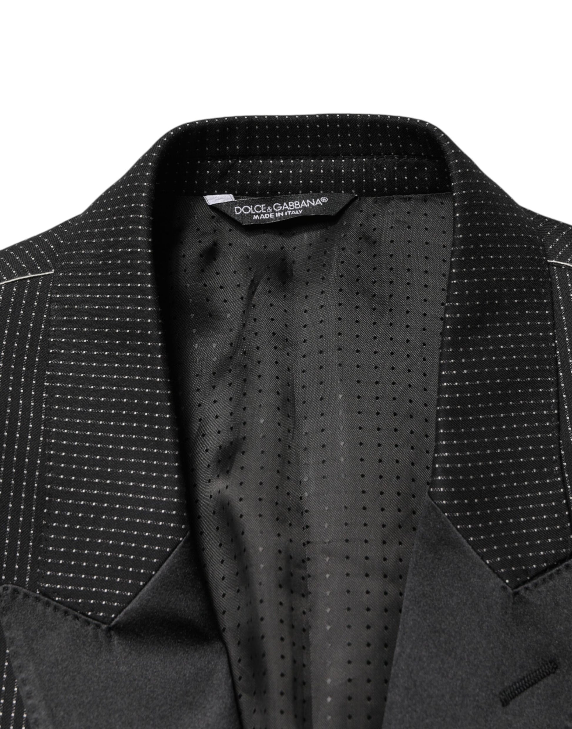 Dolce & Gabbana Black Fantasy Single Breasted Jacket Blazer Dolce & Gabbana