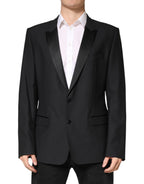 Dolce & Gabbana Black MARTINI Single Breasted Jacket Blazer - Eljoys Fashion 