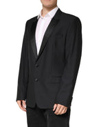 Dolce & Gabbana Black MARTINI Single Breasted Jacket Blazer - Eljoys Fashion 