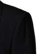 Dolce & Gabbana Dark Blue Wool Single Breasted 2 Button Blazer