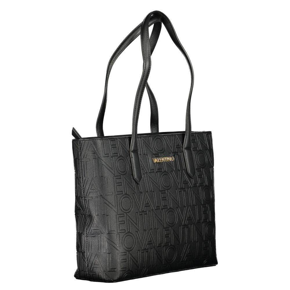 Mario Valentino Black Polyurethane Women Shoulder Bag Mario Valentino