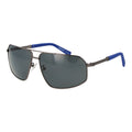 Timberland gray metal sunglasses with sleek frame and tinted lenses, stylish eyewear for outdoor protection.
