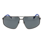 Timberland gray metal sunglasses with sleek frame and tinted lenses, stylish eyewear for UV protection and outdoor wear.