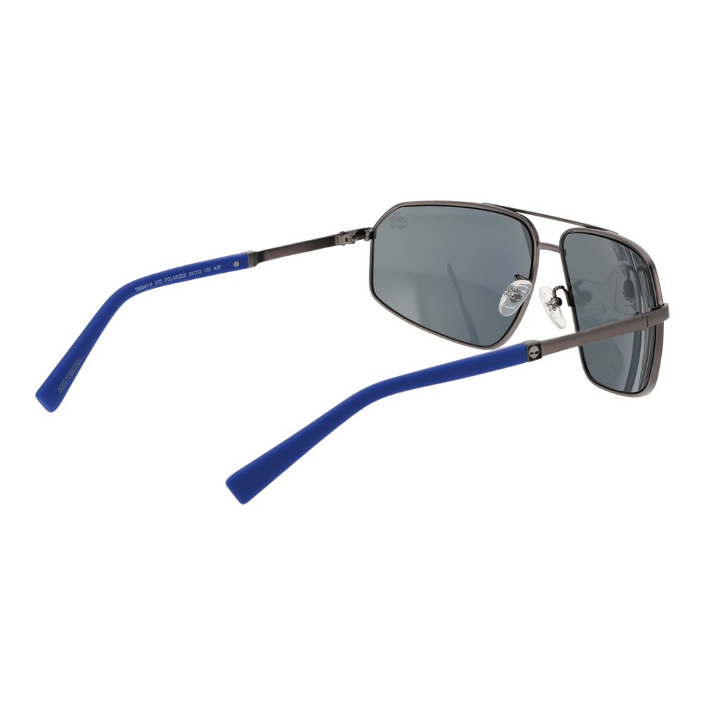 Timberland gray metal sunglasses with sleek frames and tinted lenses, stylish eyewear for sun protection and everyday wear.