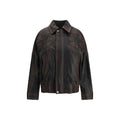 Golden Goose Brown Viscose Bomber Golden Goose