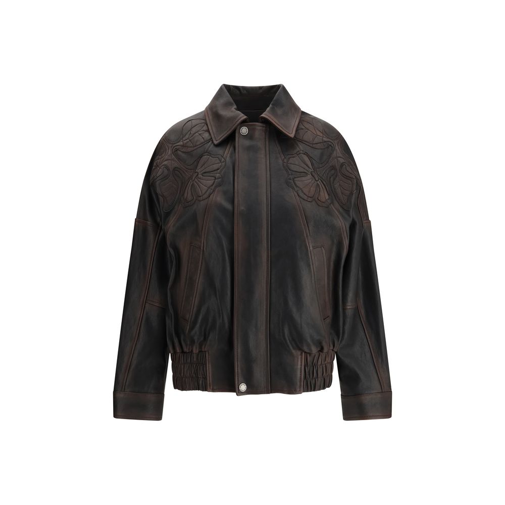 Golden Goose Brown Viscose Bomber Golden Goose
