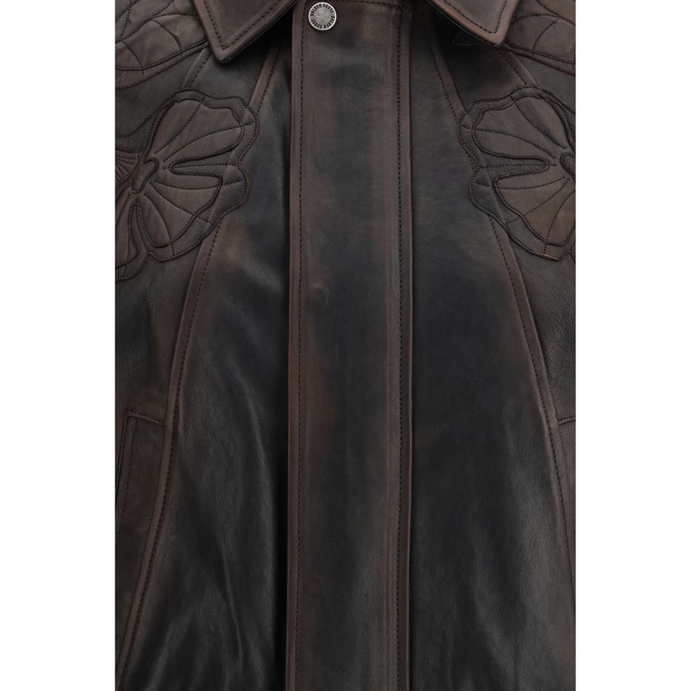Golden Goose Brown Viscose Bomber Golden Goose