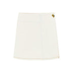 Ganni White Cotton Mini Skirt