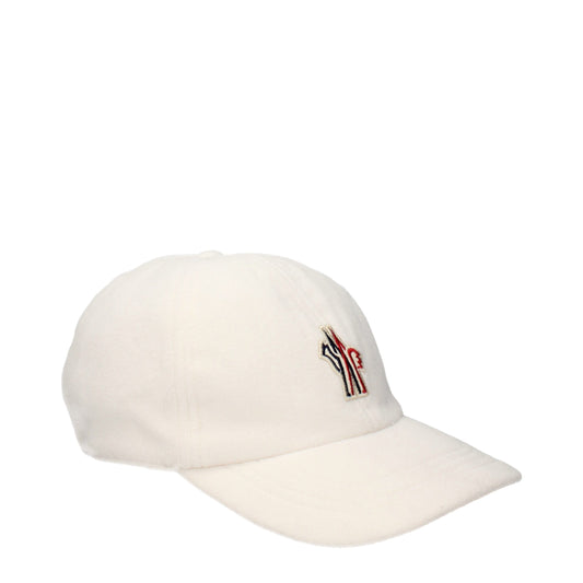 Moncler White Polyester Cap Baseball Hat Moncler
