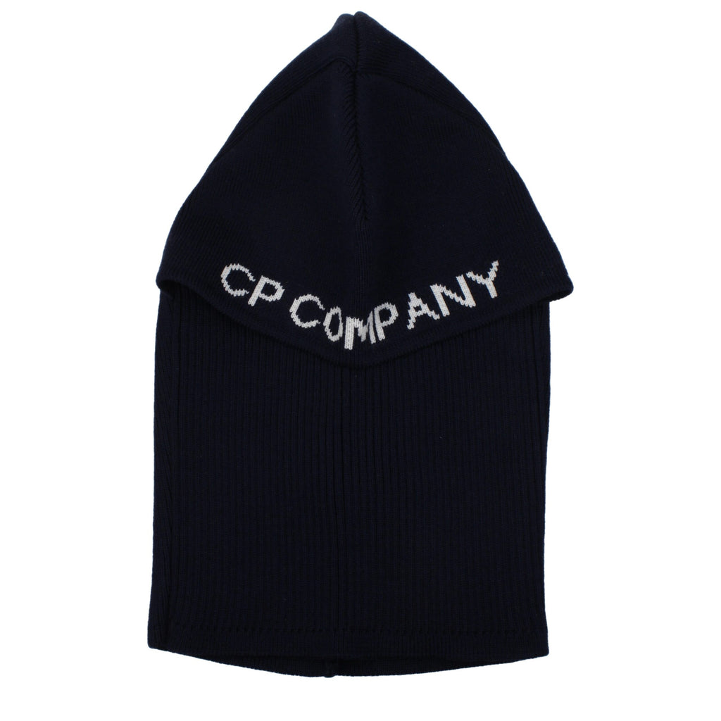 Blue wool beanie by C.P. Company featuring a snug fit and classic knit texture.