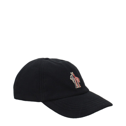 Moncler Black Polyester Cap Baseball Hat Moncler