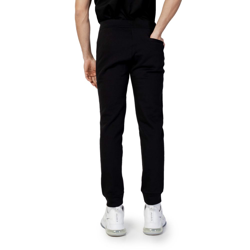 Armani Exchange Black Cotton Joggers Workout Pants
