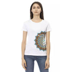 Trussardi Action White Cotton Tank Tops