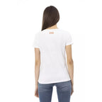 Trussardi Action White Cotton Tank Tops