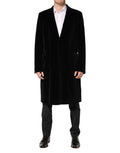 Dolce & Gabbana Black Cotton Velvet Long Trench Coat Jacket - Eljoys Fashion 