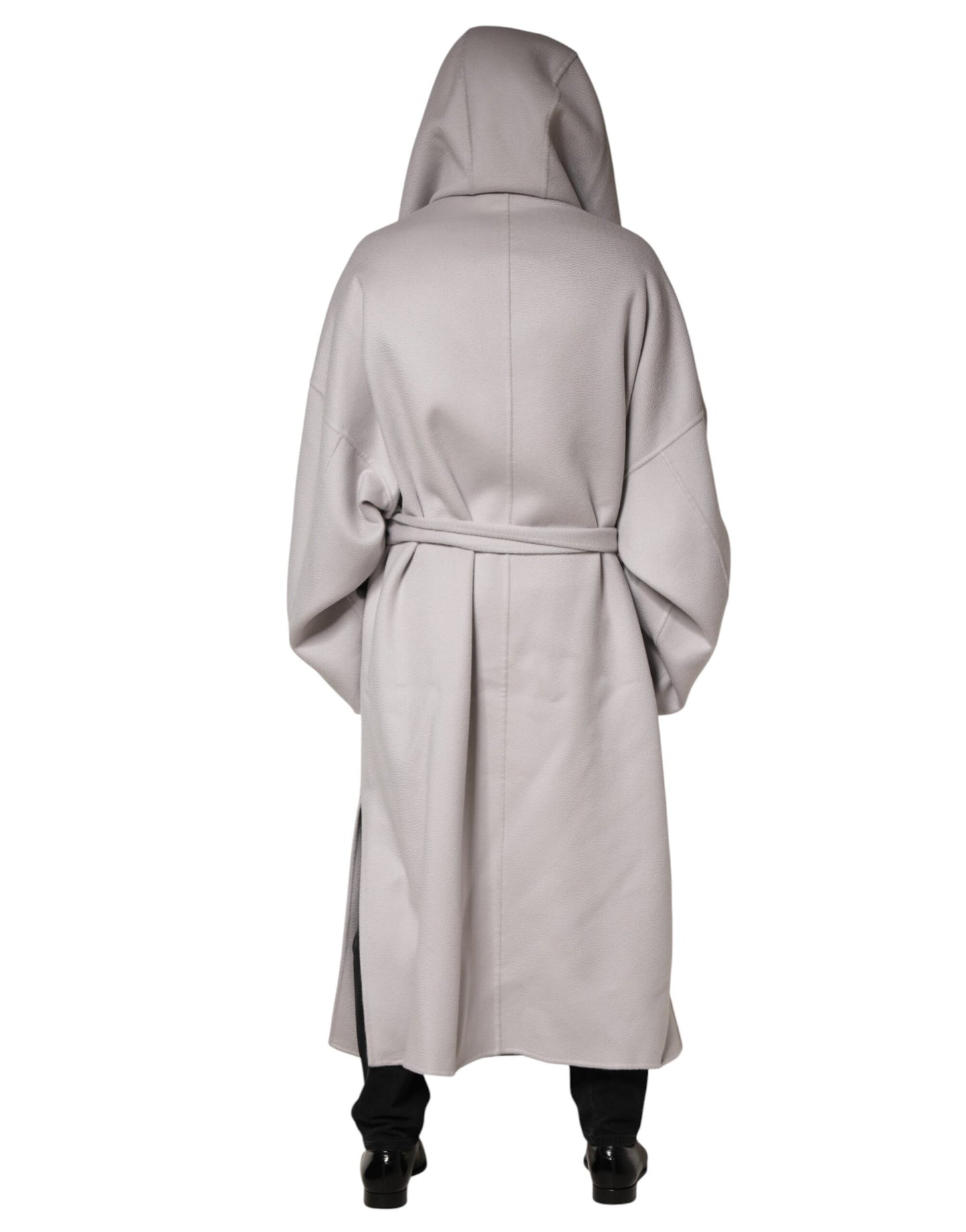 Dolce & Gabbana Off White Belted Long Trench Coat Men Jacket Dolce & Gabbana