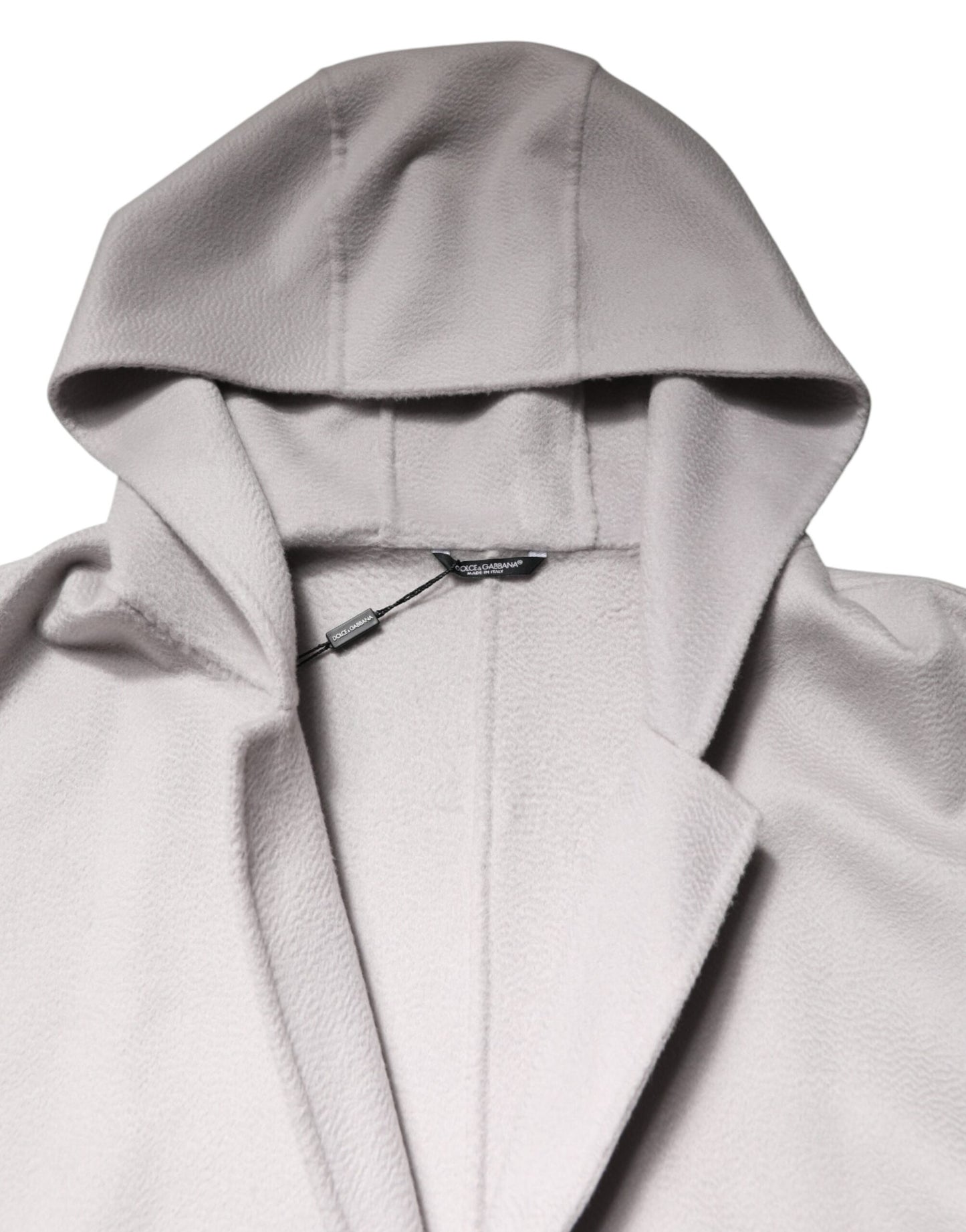 Dolce & Gabbana Off White Belted Long Trench Coat Men Jacket Dolce & Gabbana