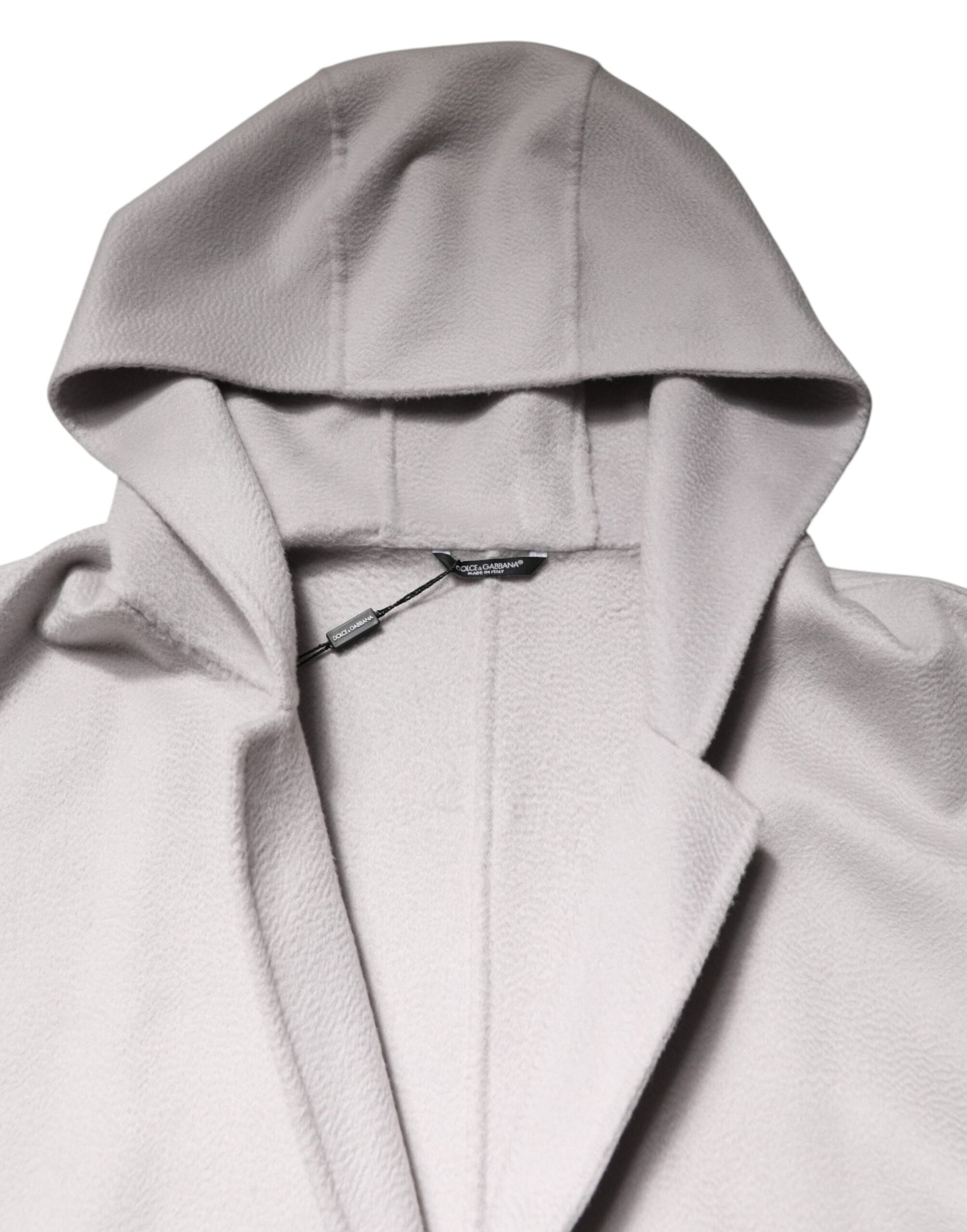 Dolce & Gabbana Off White Belted Long Trench Coat Men Jacket Dolce & Gabbana