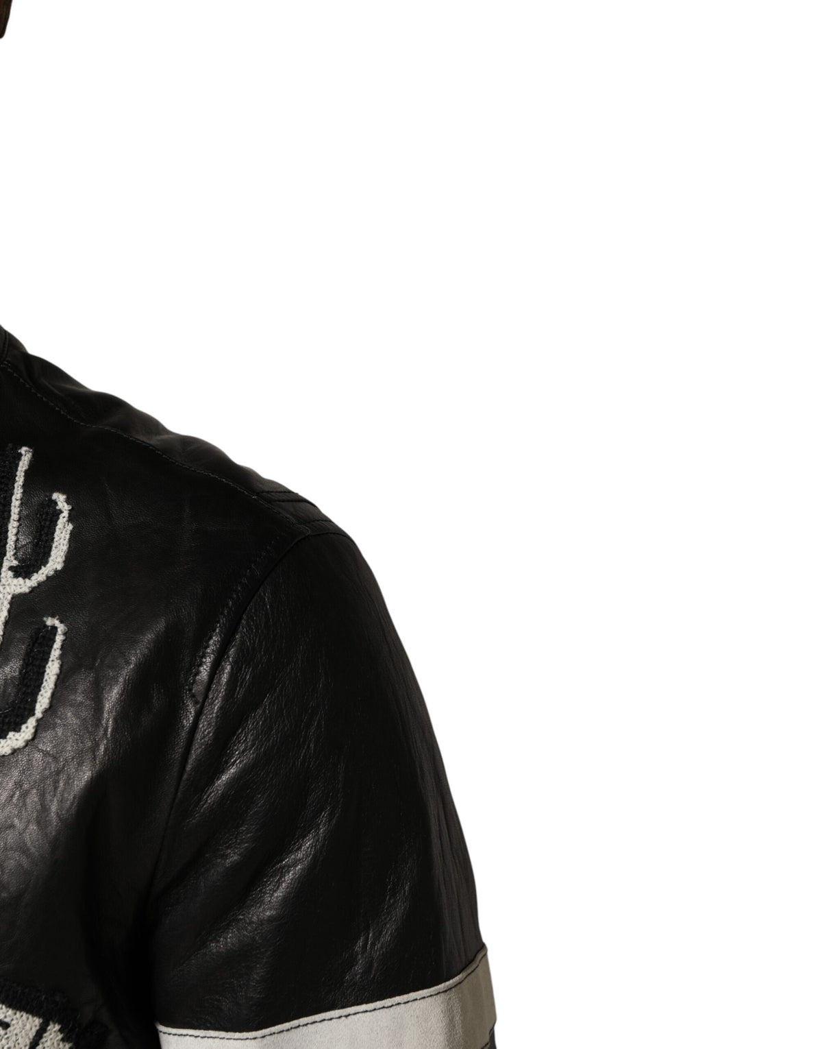 Dolce & Gabbana Black Guns n' Roses FullZip Men Biker Jacket - Eljoys Fashion 
