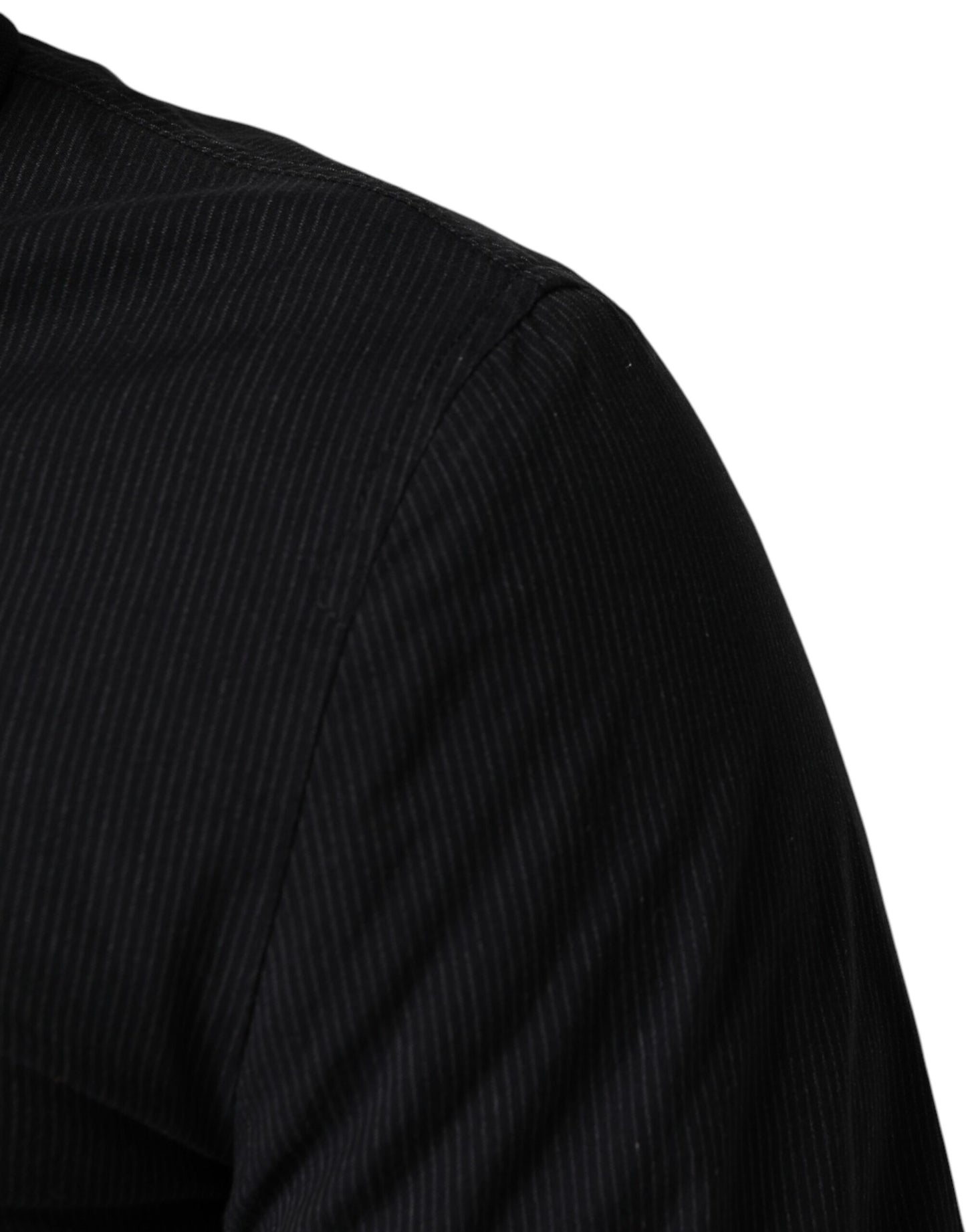 Dolce & Gabbana Dark Blue Cotton Full Zip Bomber Men Jacket Dolce & Gabbana
