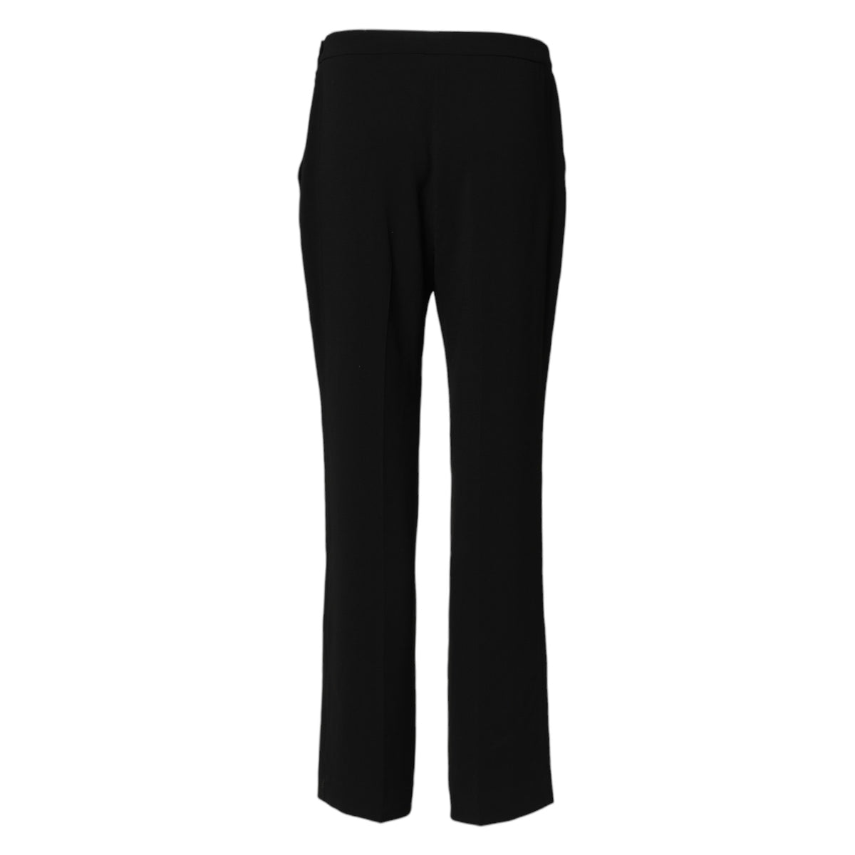 Aspesi Black High Waist Zip Straight Chino Trouser Pants - Eljoys Fashion 