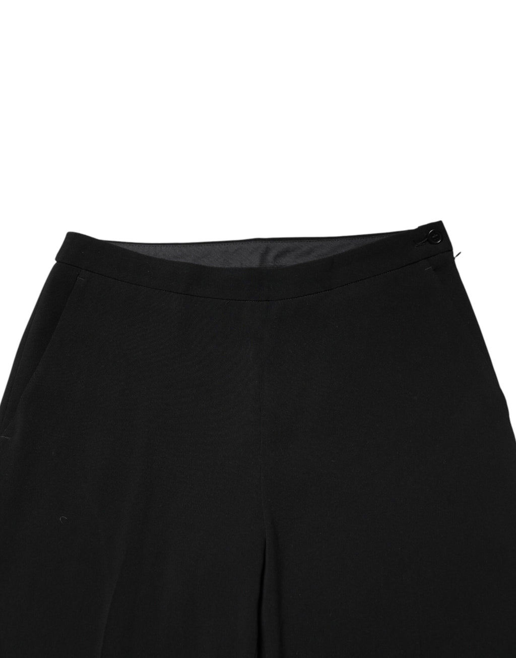 Aspesi Black High Waist Zip Straight Chino Trouser Pants - Eljoys Fashion 