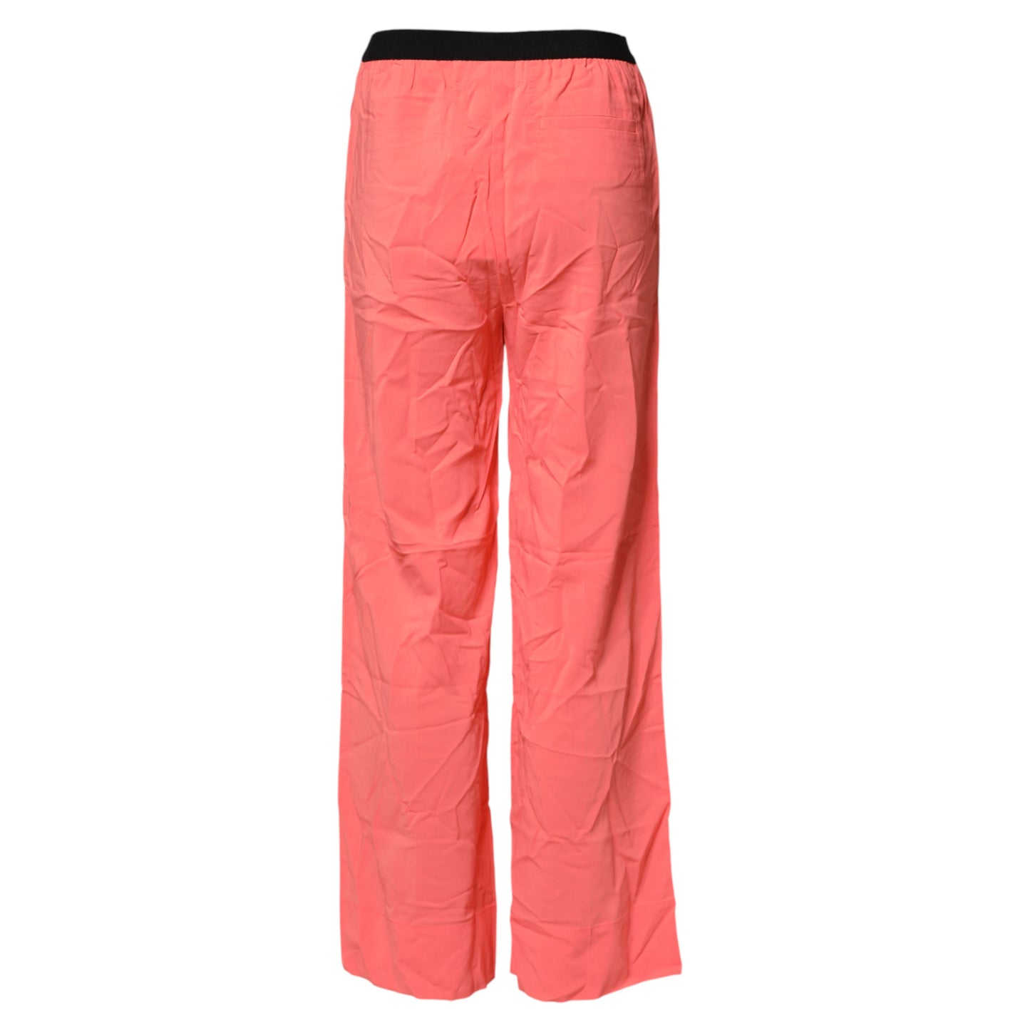 Jucca Neon Pink High Waist Straight Wide Leg Trouser Pants Jucca