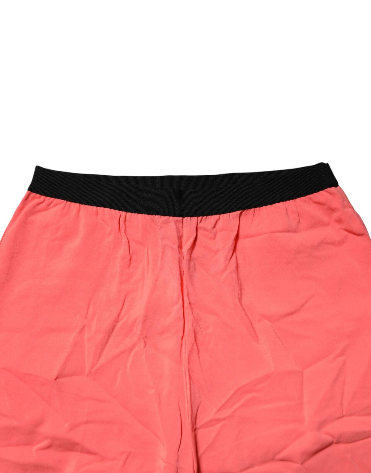 Jucca Neon Pink High Waist Straight Wide Leg Trouser Pants - Eljoys Fashion 