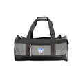 North Sails Grigio polyester men's duffle bag with handles and zipper closure, designed for travel and storage.