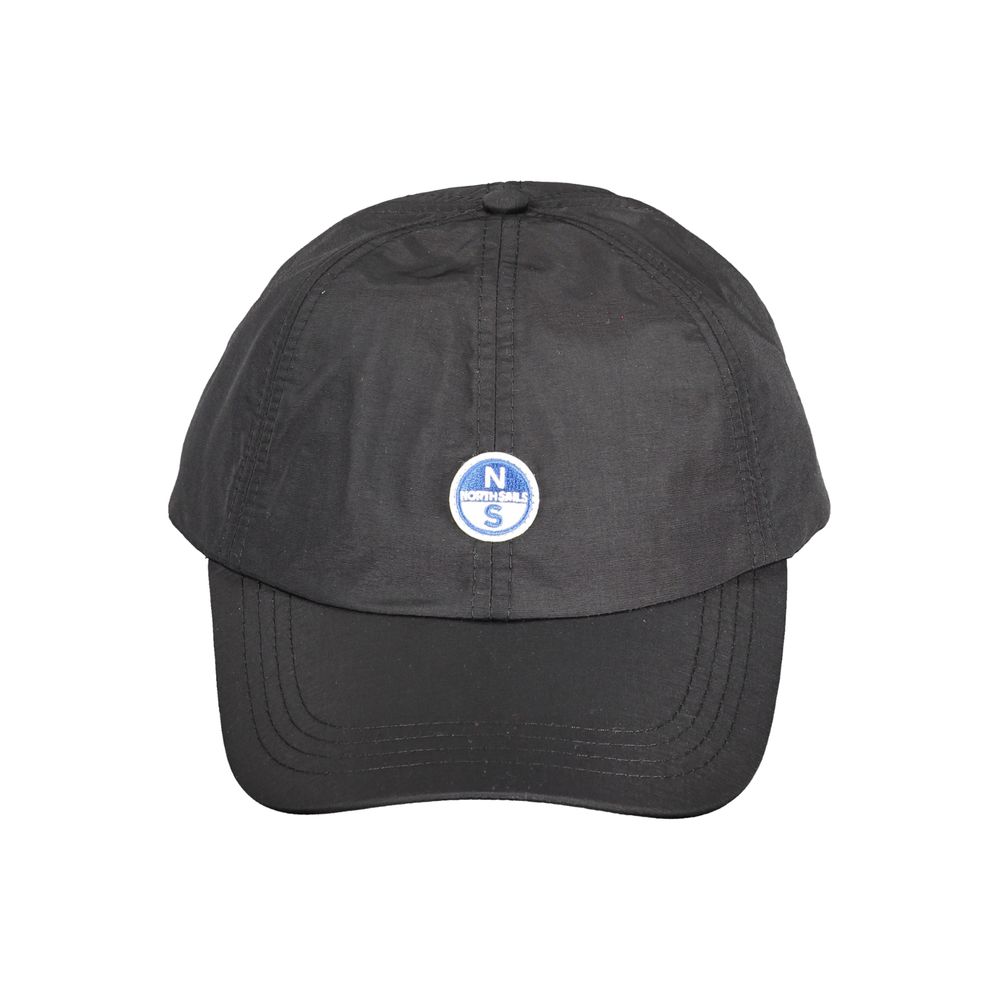 North Sails Nero polyester men's cap with a curved brim and adjustable strap, featuring the North Sails logo on the front.