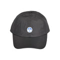 North Sails Nero polyester men's cap with a curved brim and adjustable strap, featuring the North Sails logo on the front.