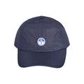 North Sails Blu polyester men's cap with a curved brim and adjustable strap, featuring the North Sails logo on the front.