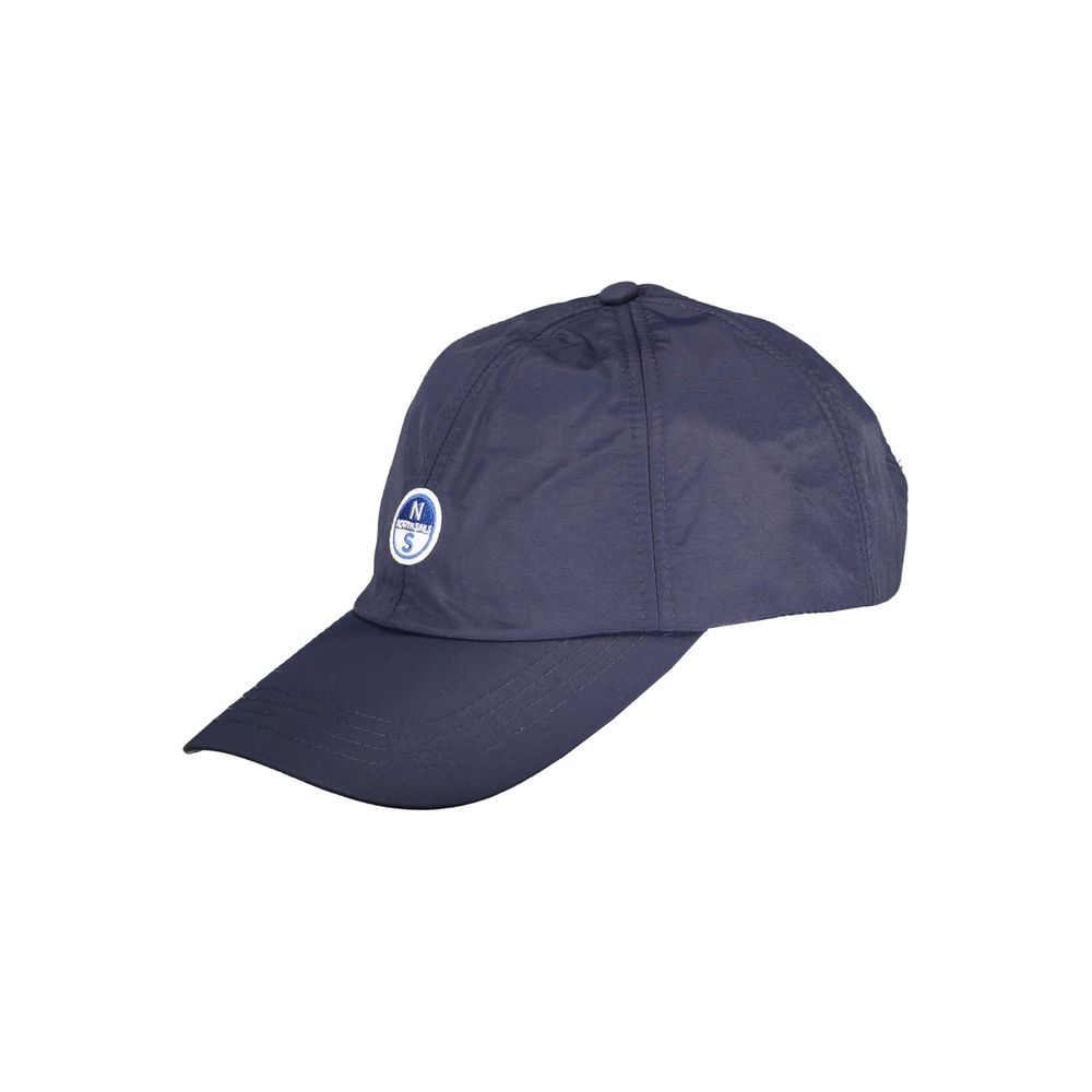 North Sails Blu polyester men's cap featuring a curved brim and adjustable strap for a casual, sporty look.