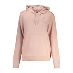 Pink Fila cotton women's sweatshirt with a relaxed fit and Fila logo on the front, casual and comfortable apparel.
