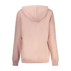 Pink Fila cotton women's sweatshirt with a relaxed fit and ribbed cuffs, featuring the Fila logo on the front.