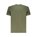 Men's Fila Verde organic cotton T-shirt featuring a classic fit and soft, breathable fabric in vibrant green color.