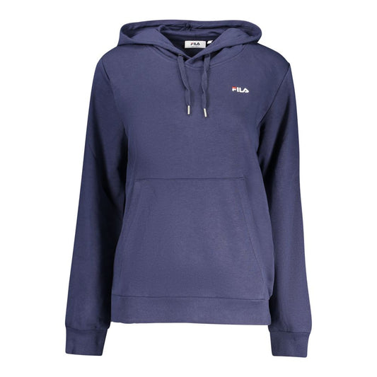 Fila Blue Organic Cotton Womens Hoodie Fila