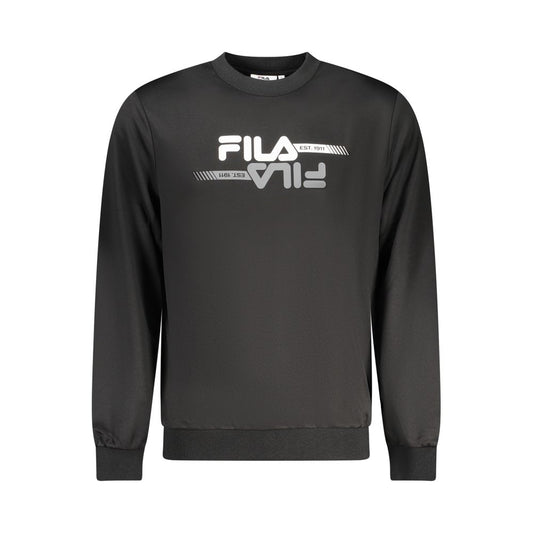Fila Black Polyester Men Sweatshirt Fila