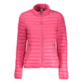 Norway 1963 Rosa Poliammide women’s jacket displayed, featuring a pink nylon outer layer and stylish design.