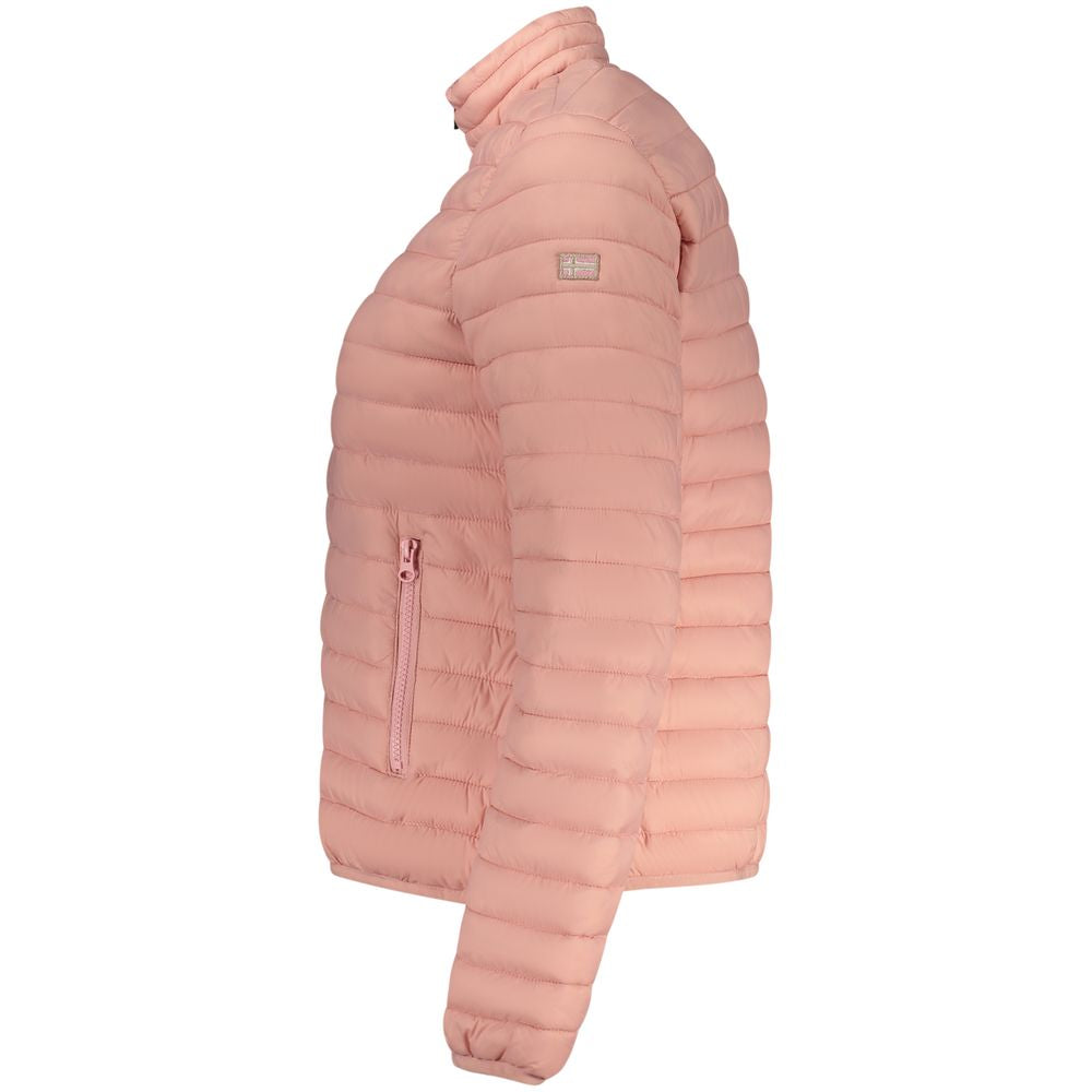 Norway 1963 Rosa Poliammide women's jacket with a vibrant pink color, lightweight design, and front zipper closure.