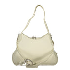 Mario Valentino Bianco women's polyurethane bag with sleek design and top handle, perfect for stylish everyday use.