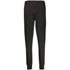 Black organic cotton women's Fila track pant with elastic waistband and relaxed fit, perfect for casual wear.