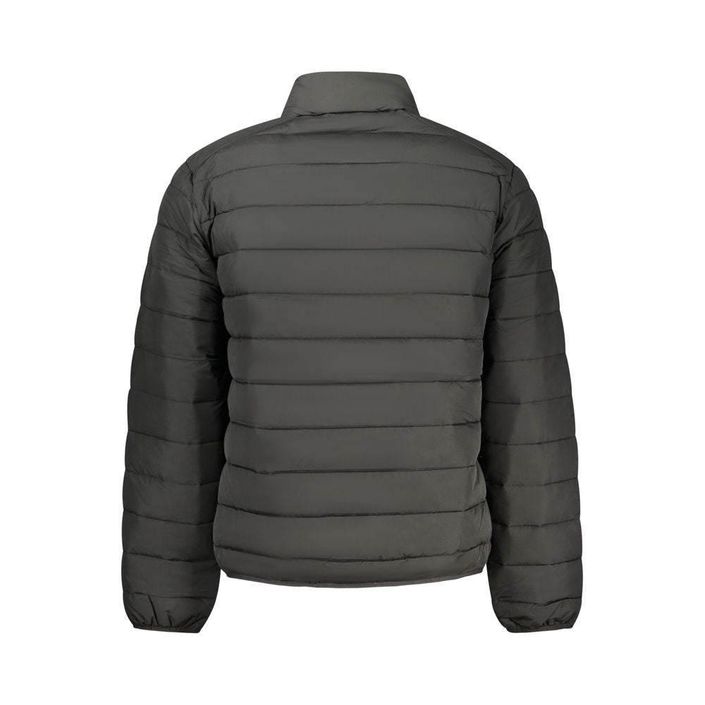 Fila Nero men's polyester jacket with a zip front and sporty design, shown hanging on a hanger.