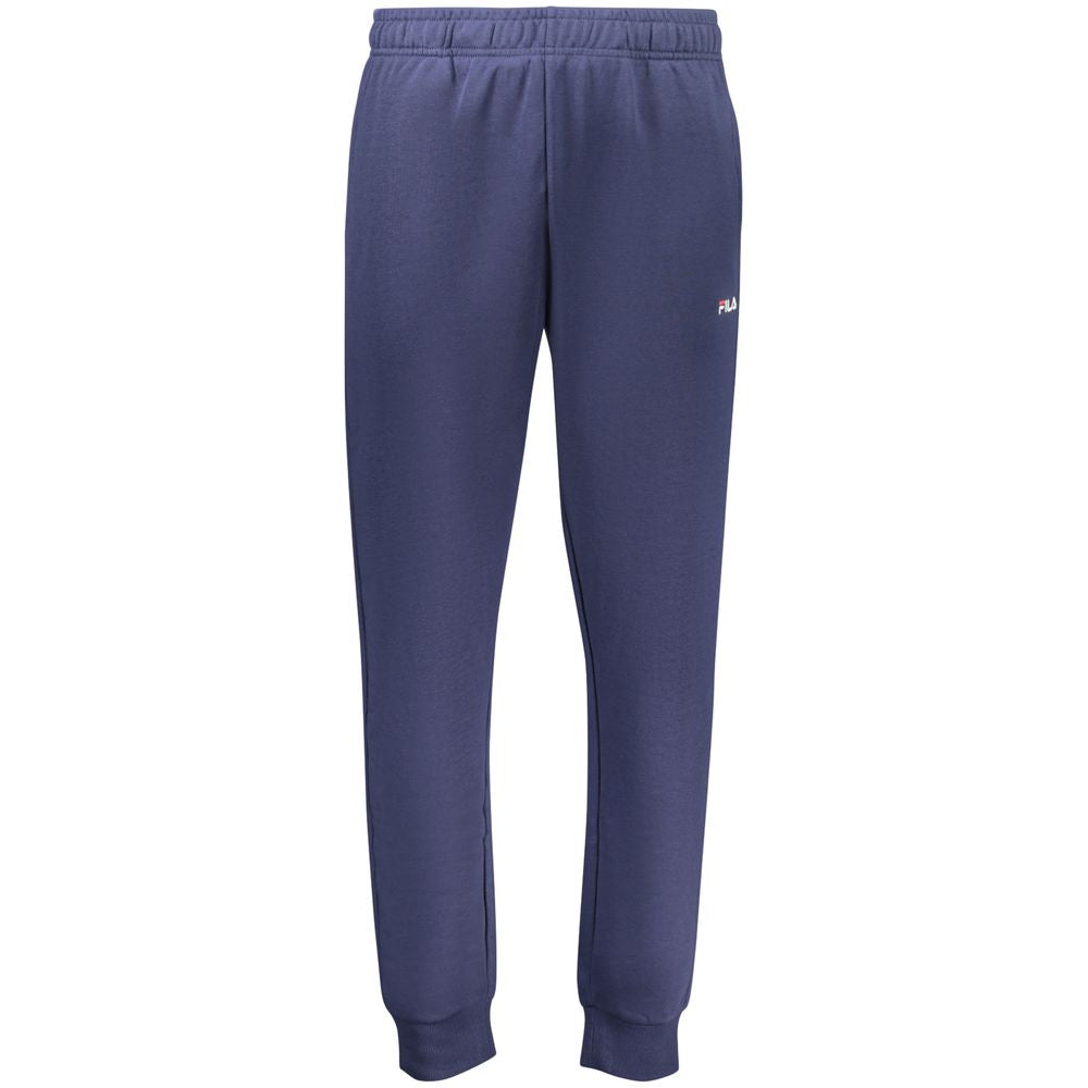 Blue Fila men's cotton sweatpants with a relaxed fit and elastic waistband, casual athletic wear for comfortable everyday use.