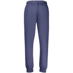 Fila blue cotton men's sweatpants with elastic waistband and pockets, casual athletic wear for men.