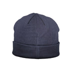 Fila Blu Polyacrylic men's cap featuring a curved brim and adjustable strap, styled in vibrant blue fabric.
