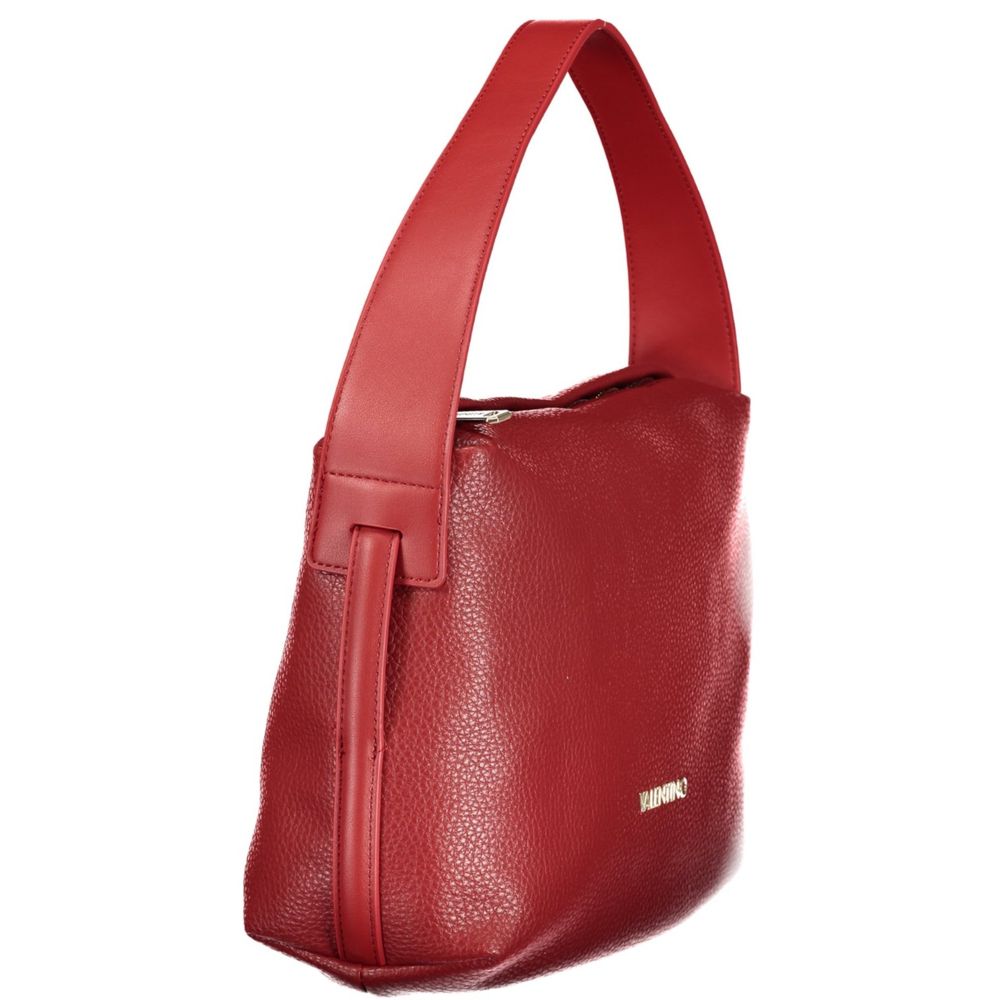 Mario Valentino Rosso polyurethane women's bag with adjustable strap, stylish and versatile accessory for everyday use.