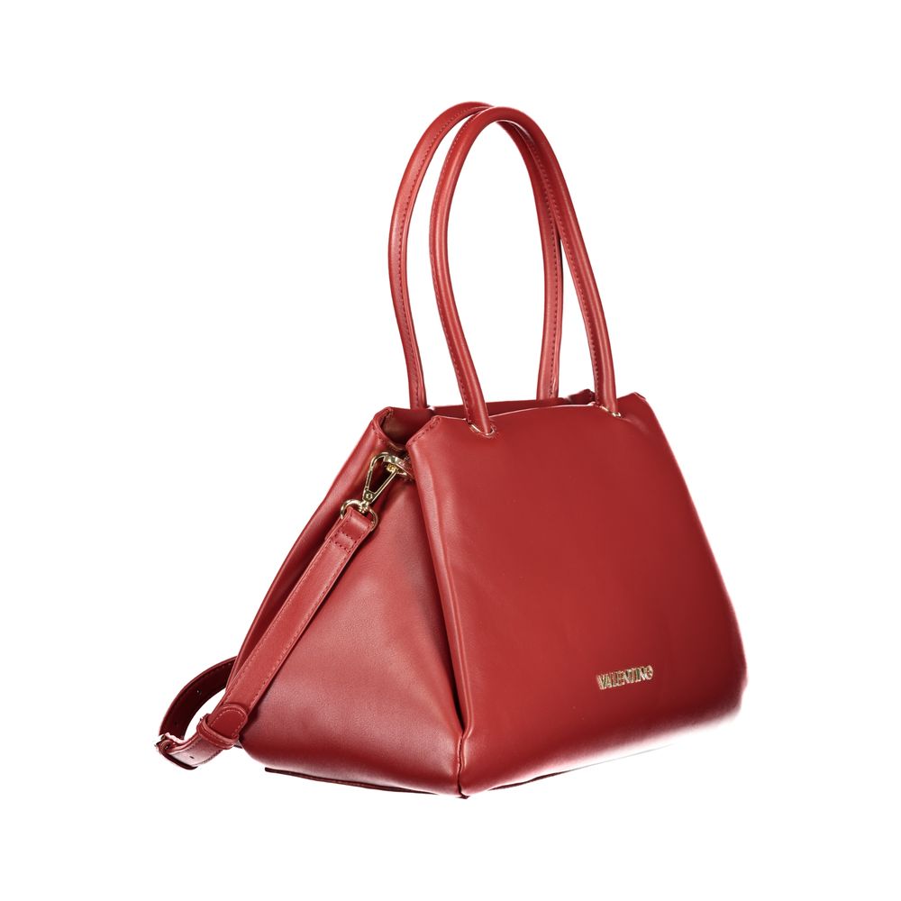 Brown polyurethane women's bag by Mario Valentino with sleek design and top handle, perfect for stylish everyday use.