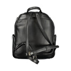 Mario Valentino Nero women's polyurethane backpack with sleek design and adjustable straps, perfect for everyday carry.